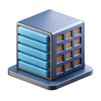 vibrant vintage A server, rack-mounted. NO BACKGROUND with Transparent Background. crisp png