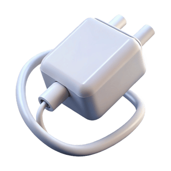 harmonious striking A phone charger, white. NO BACKGROUND with Transparent Background. flawless png