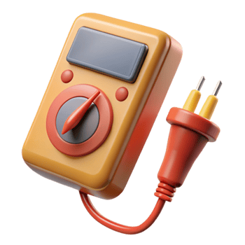 tranquil magnificent A multimeter, with probes attached. NO BACKGROUND with Transparent Background. gallery standard png