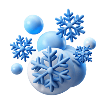 joyful majestic Falling snow flakes NO BACKGROUND with Transparent Background. expertly shot png