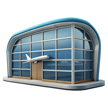 gorgeous renaissance Airport terminal window, large pane, NO BACKGROUND with Transparent Background. crisp png