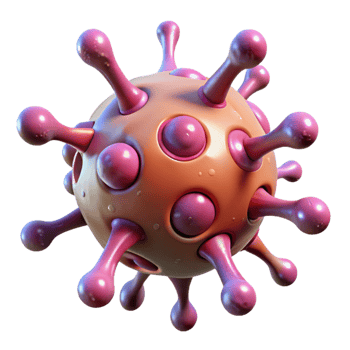 dazzling iconic Alien spore with pulsating veins NO BACKGROUND with Transparent Background. png