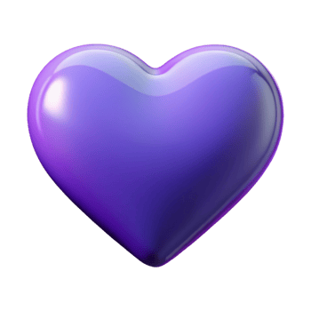 bold impressive A stylized heart icon. NO BACKGROUND with Transparent Background. original png