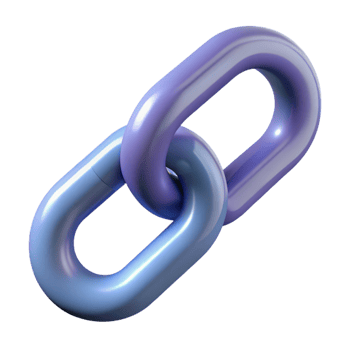 elegant impressionist A stylized chain link. NO BACKGROUND with Transparent Background. masterfully captured png