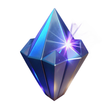 distinctive nordic A single, glowing crystal shard, pulsing with magic, NO BACKGROUND with Transparent Background. genuine png