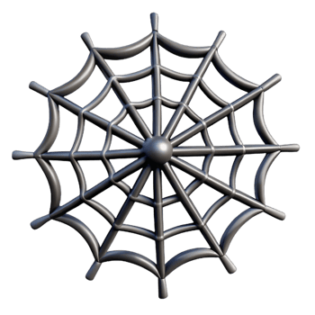 gorgeous unparalleled Spider web section NO BACKGROUND with Transparent Background. png