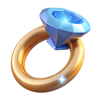 memorable futuristic A magical ring, set with a large, sparkling diamond. NO BACKGROUND with Transparent Background. authentic png
