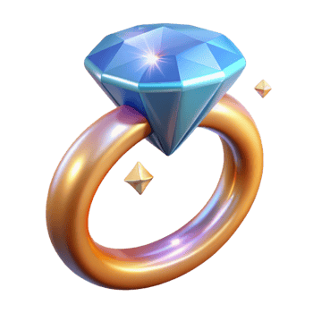 signature urban A magical ring, set with a large, sparkling diamond. NO BACKGROUND with Transparent Background. handcrafted png