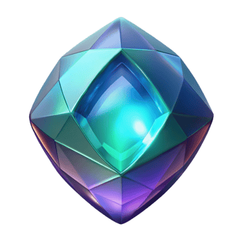 passionate impressive A single, sparkling gemstone, cut in the shape of a dragon's eye. NO BACKGROUND with Transparent Background. precision png