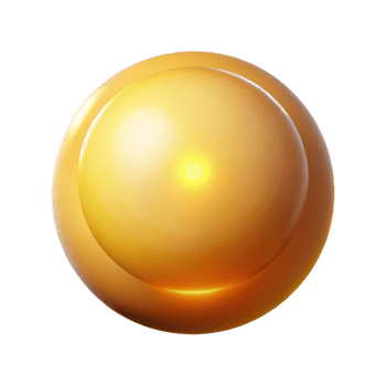 mesmerizing harmonious artistic A single, floating orb of light, radiating warmth. NO BACKGROUND with Transparent Background. refined png