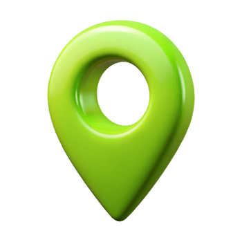 Glossy Map Pin Icon on, 3D Rendered Location Symbol png