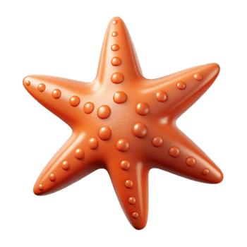 dramatic rustic A starfish, NO BACKGROUND with Transparent Background. exclusive png