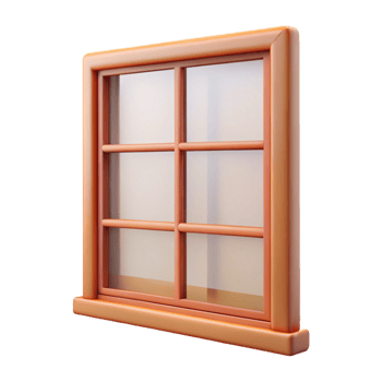 splendid mysterious contemporary Bauhaus window frame, simple and functional design NO BACKGROUND with Transparent Background. elite png