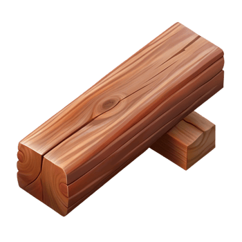 pristine acclaimed Wooden beam, rustic timber NO BACKGROUND with Transparent Background. png
