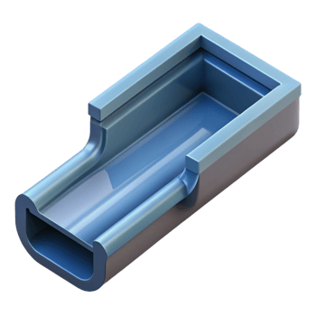 playful hypnotic Gutter, channel for rainwater drainage NO BACKGROUND with Transparent Background. original png