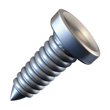 exemplary traditional Screw, metal fastener with a helical thread NO BACKGROUND with Transparent Background. museum quality png