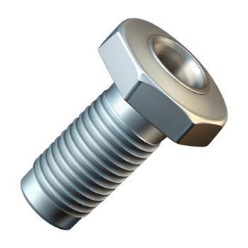 serene victorian Bolt, metal fastener with a threaded shaft and nut NO BACKGROUND with Transparent Background. flawless png