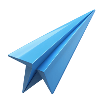 gorgeous calm modern A paper airplane, mid-flight, NO BACKGROUND with Transparent Background. masterfully captured png