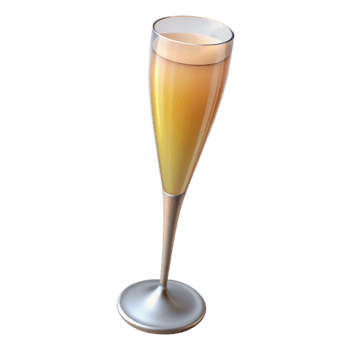 quintessential mid-century A champagne flute, tall and slender, NO BACKGROUND with Transparent Background. genuine png