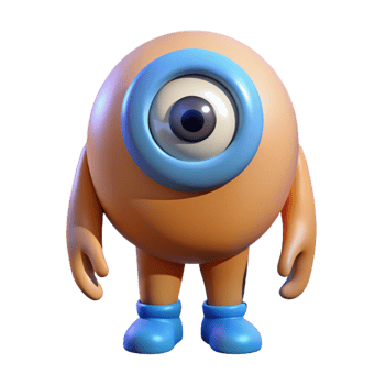glorious minimalist Cyclops, one-eyed giant, NO BACKGROUND with Transparent Background. masterfully captured png