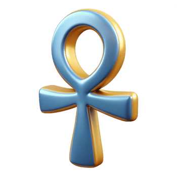 splendid unforgettable Ankh, Egyptian symbol of life, NO BACKGROUND with Transparent Background. png