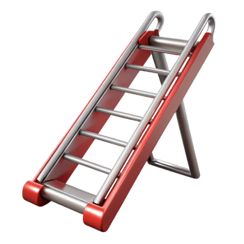 romantic fascinating Fire escape metal ladder, NO BACKGROUND with Transparent Background. ultra HD png