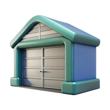captivating dynamic elegant Garage door sectional panel, NO BACKGROUND with Transparent Background. 4K png