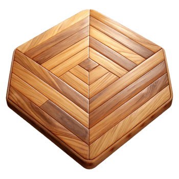 harmonious majestic Wooden floor parquet pattern, NO BACKGROUND with Transparent Background. refined png