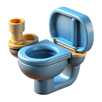 fascinating mid-century Toilet dual flush mechanism, NO BACKGROUND with Transparent Background. studio quality png