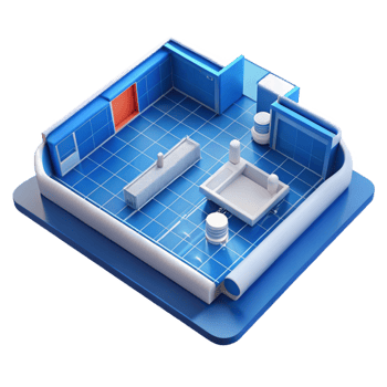 remarkable tropical Architectural blueprint floor plan, NO BACKGROUND with Transparent Background. high quality png