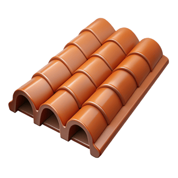 remarkable victorian Roof tile, clay, terracotta, NO BACKGROUND with Transparent Background. fine detail png