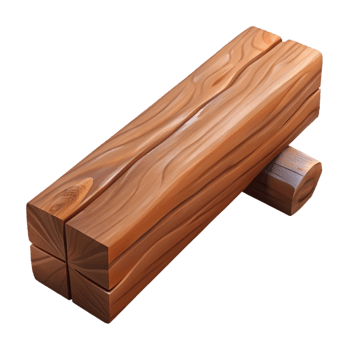 peaceful captivating Wooden beam, rustic, NO BACKGROUND with Transparent Background. top-tier png