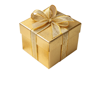 Box with Ribbon Glamorous Gift Package Festive Celebration, png
