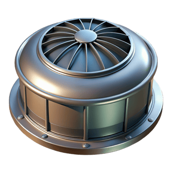gorgeous unparalleled Roof vent, metal, circular, NO BACKGROUND with Transparent Background. png