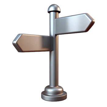 sumptuous geometric Street sign post, metal, NO BACKGROUND with Transparent Transparent Background. ultra HD png