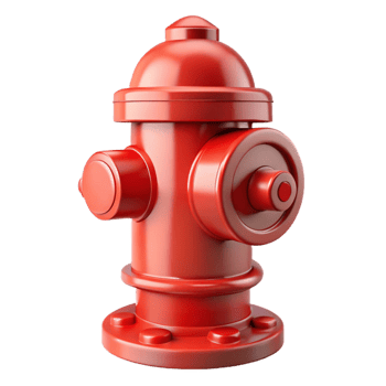 splendid vintage Fire hydrant, red, NO BACKGROUND with Transparent Background. authentic png