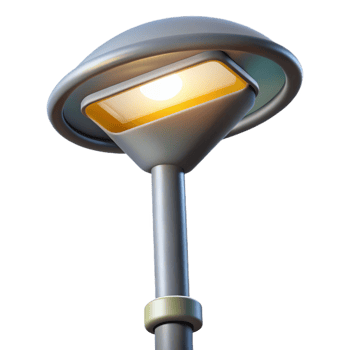 vibrant unparalleled Street light, modern, LED, NO BACKGROUND with Transparent Background. png