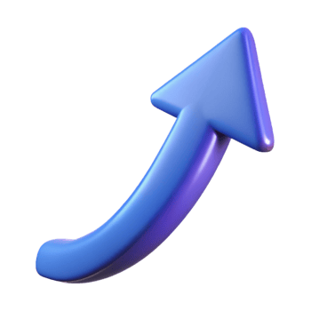 radiant dramatic gothic A single, arrow pointing upwards with a dynamic trail. NO BACKGROUND with Transparent Background. studio quality png