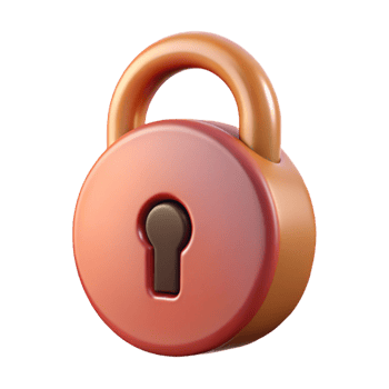 remarkable creative A single, lock with intricate keyhole. NO BACKGROUND with Transparent Background. authentic png