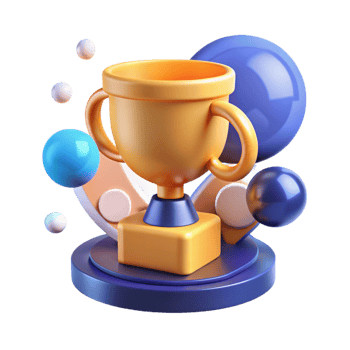 nostalgic wonderful An abstract representation of success with a trophy. NO BACKGROUND with Transparent Background. high quality png