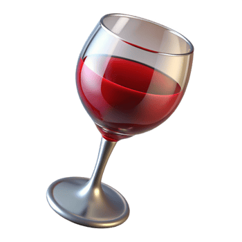melancholic breathtaking A glass of red wine. NO BACKGROUND with Transparent Background. authentic png