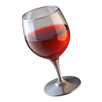 tranquil gorgeous A glass of red wine. NO BACKGROUND with Transparent Background. artisan png