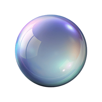 dazzling rare A single, floating soap bubble. NO BACKGROUND with Transparent Background. png