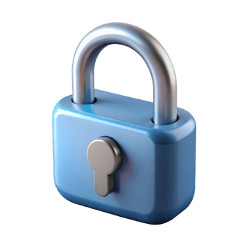 beautiful notable A single, open padlock. NO BACKGROUND with Transparent Background. png