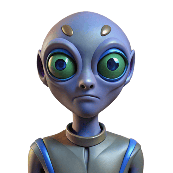 coveted coastal Alien ambassador with three eyes and scaled skin. NO BACKGROUND with Transparent Background. masterfully captured png