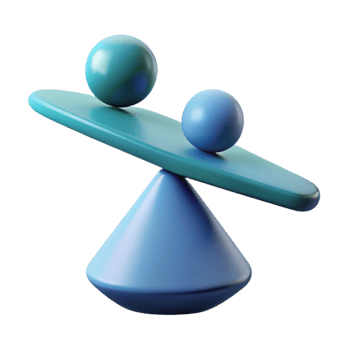 pristine coveted A single, abstract shape representing balance. NO BACKGROUND with Transparent Background. png