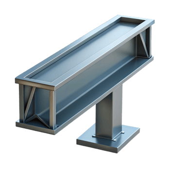 mesmerizing unparalleled Steel beam, I-beam, structural support. NO BACKGROUND with Transparent Background. png