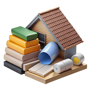 glorious dramatic organic Siding, exterior cladding, various materials. NO BACKGROUND with Transparent Background. handcrafted png