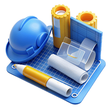 extraordinary organic Blueprints, architectural drawings, technical plans. NO BACKGROUND with Transparent Background. high resolution png