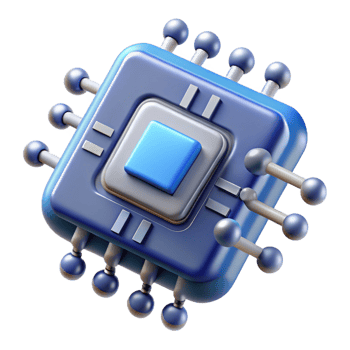 signature vintage Advanced AI chip with complex circuitry, NO BACKGROUND with Transparent Background. handcrafted png
